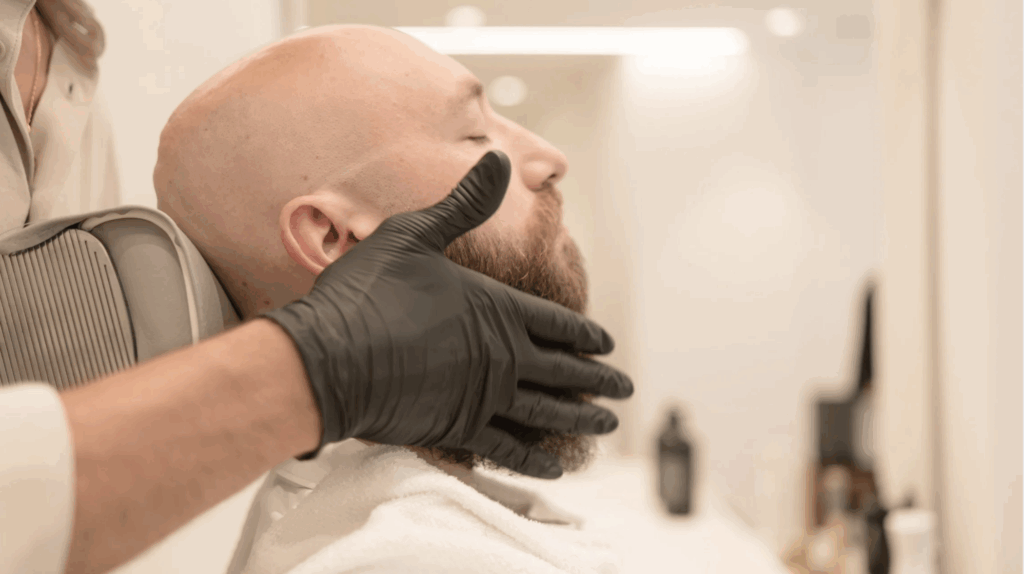 Cosa dice di te la tua barba 1 Uomo con barba lunga e piena, simbolo di carisma e sicurezza.