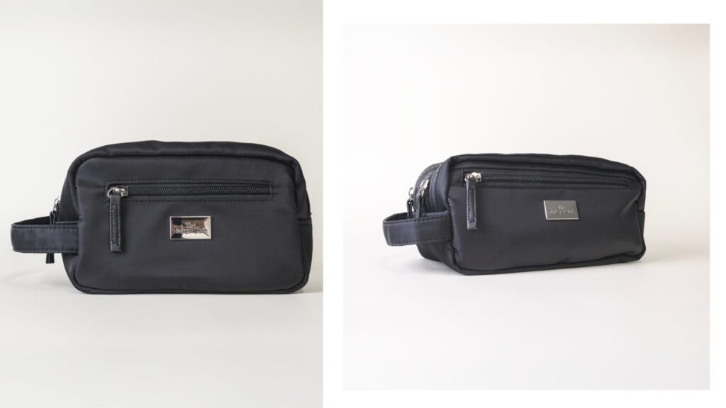 Men’s travel grooming kit with The Makers Club products